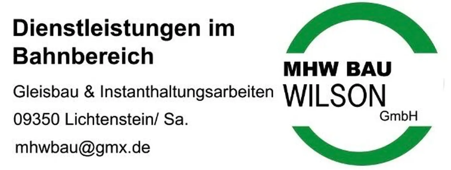 Motorsport Großer - Motorradrennen - Sponsor - MHW BAU WILSON logo